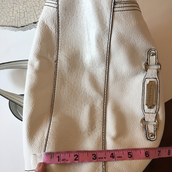 VTG ETIENNE AIGNER White Leather Satchel Bag. - Picture 7 of 8